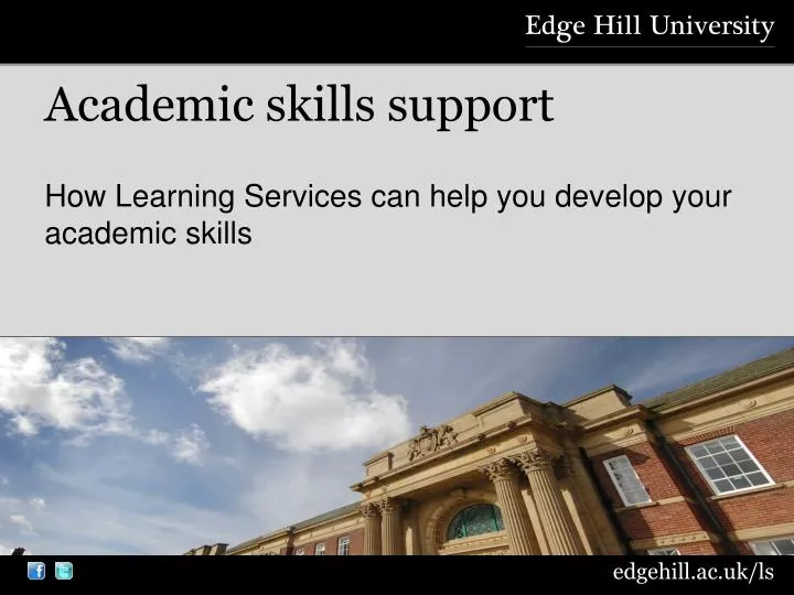 academic skills support