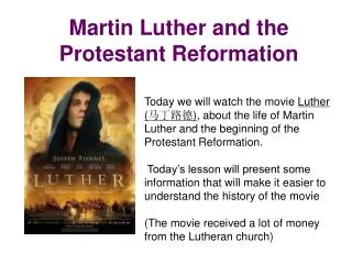 Martin Luther and the Protestant Reformation