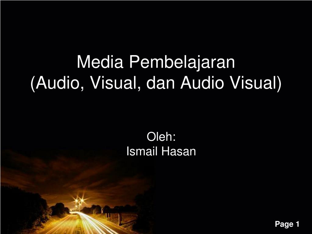 PPT - Media Pembelajaran (Audio, Visual, dan Audio Visual) PowerPoint ...