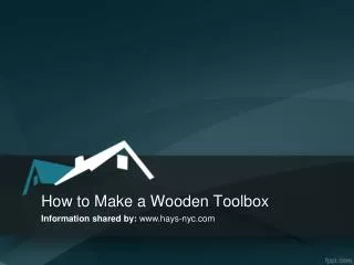 DIY to make wooden toolbox