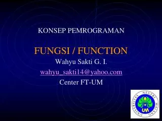 fungsi function