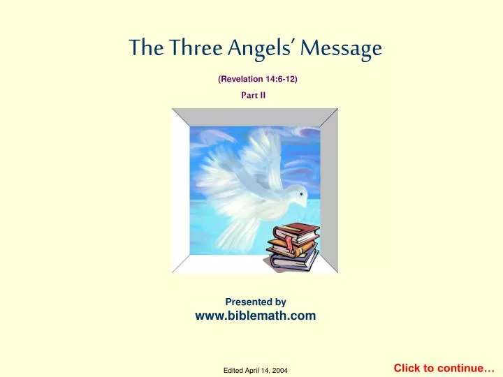 the three angels message