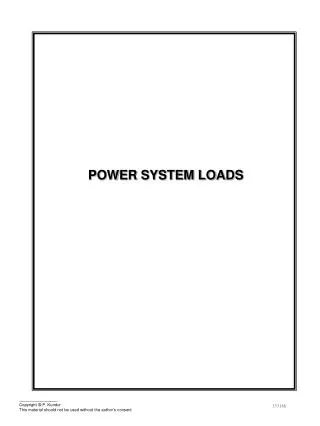 POWER SYSTEM LOADS