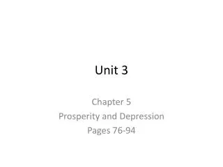 unit 3