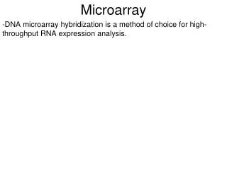 Microarray