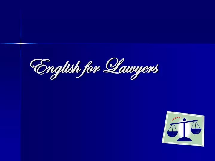 english for lawyers