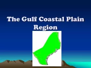 The Gulf Coastal Plain Region