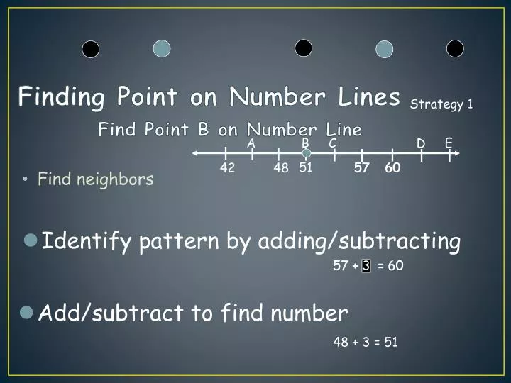 finding point on number lines find point b on number line