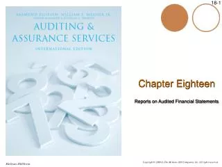 Chapter Eighteen Reports on Audited Financial Statements