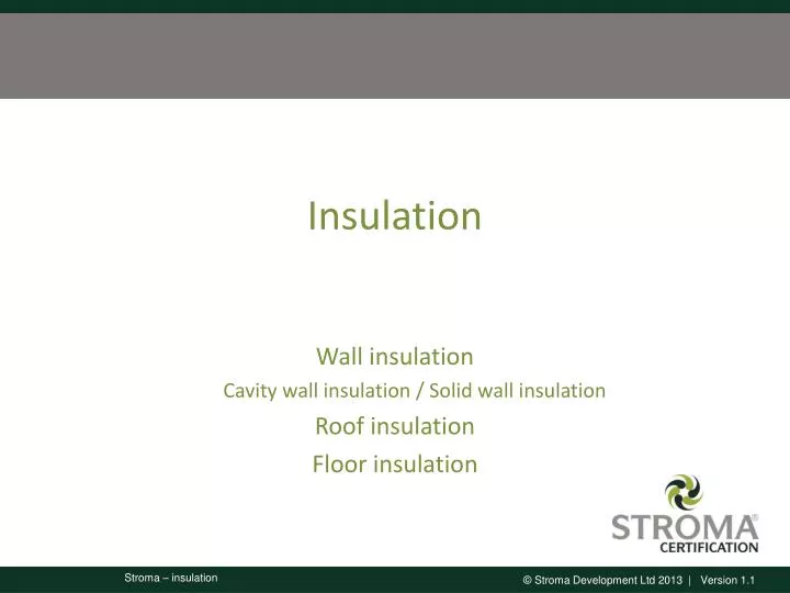 insulation