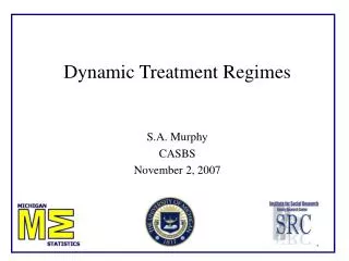 Dynamic Treatment Regimes