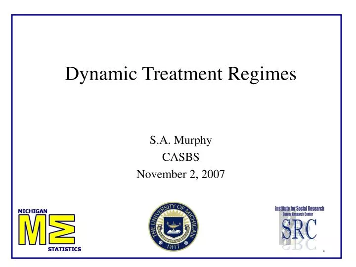 dynamic treatment regimes