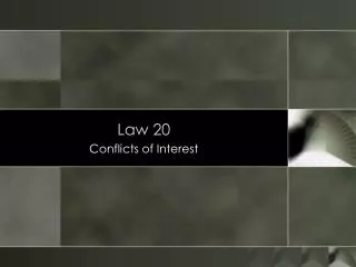 Law 20