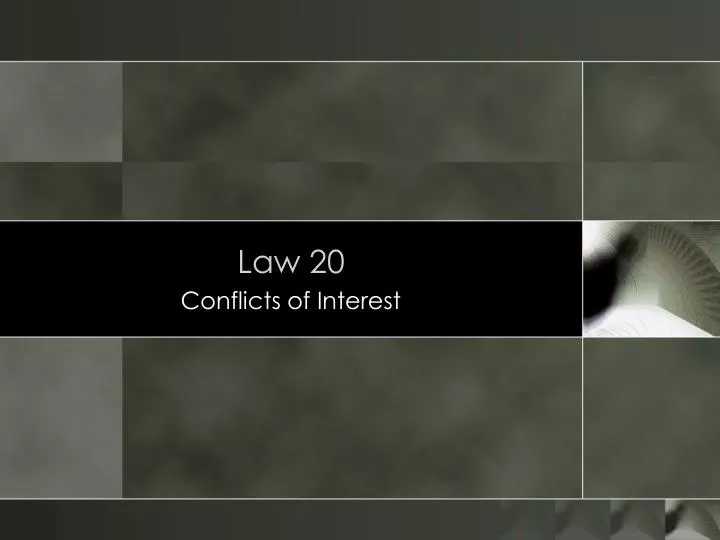 law 20