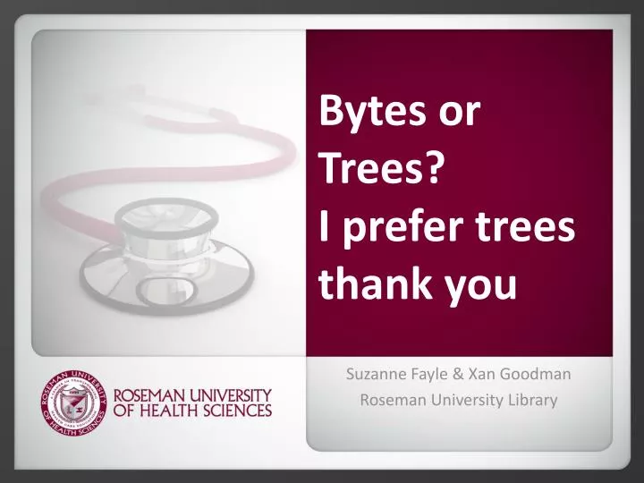 bytes or trees i prefer trees thank you