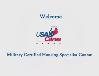 Military Certified Housing Specialist Course