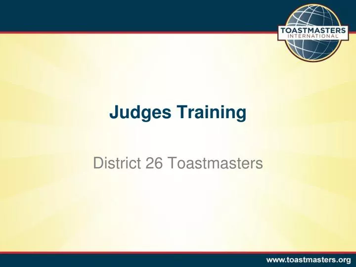 judges training