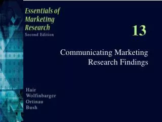 Communicating Marketing Research Findings