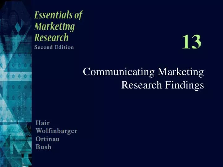 communicating marketing research findings