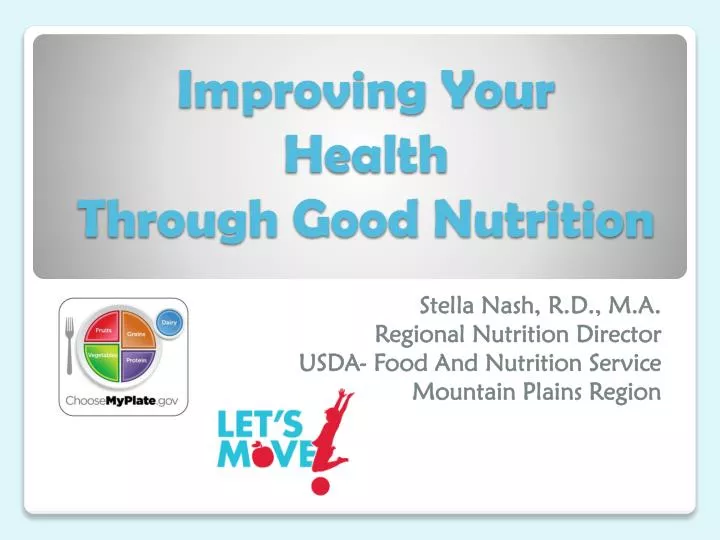 improving your health through good nutrition