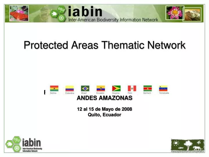 protected areas thematic network