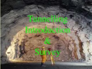 Tunnelling Introduction &amp; Survey