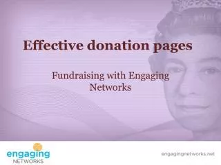 Effective donation pages