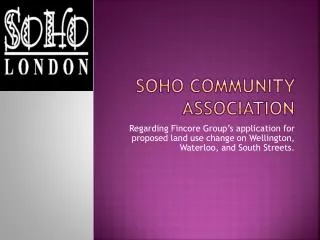 Soho Community Association