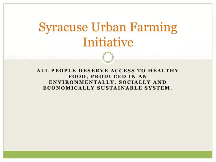 syracuse urban farming initiative