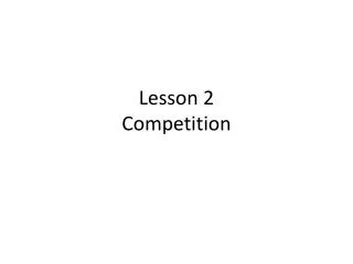 Lesson 2 Competition