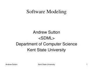 Software Modeling