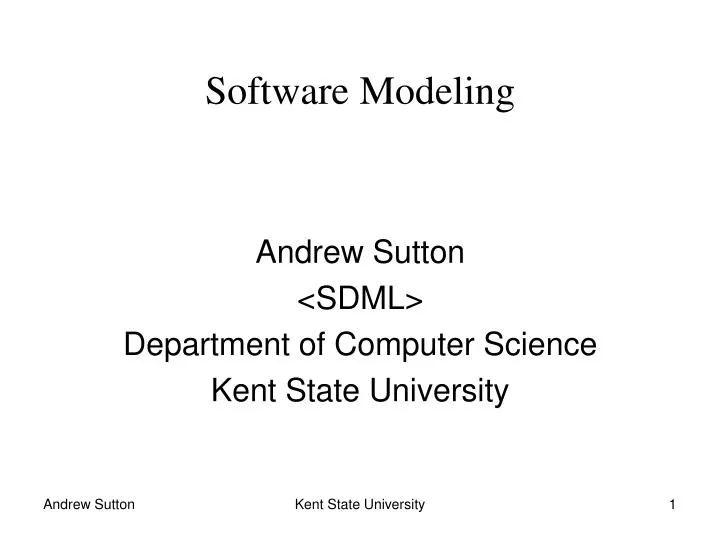 andrew sutton sdml department of computer science kent state university
