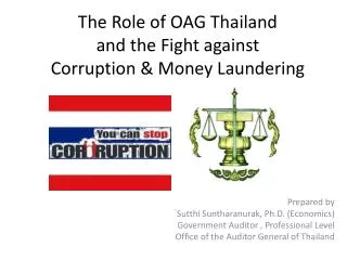 The Role of OAG Thailand and the Fight against Corruption &amp; Money Laundering