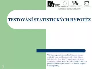 testov n statistick ch hypot z