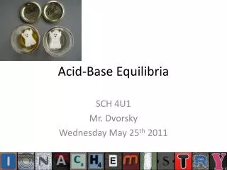 Acid-Base Equilibria