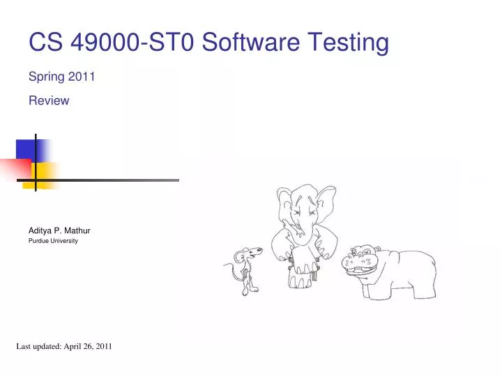 cs 49000 st0 software testing spring 2011 review