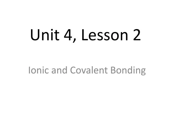 unit 4 lesson 2