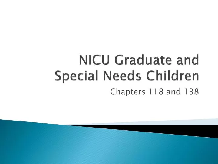 nicu graduate and special needs children