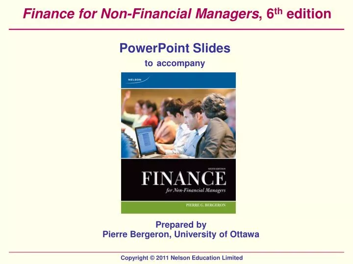 finance for non financial managers 6 th edition