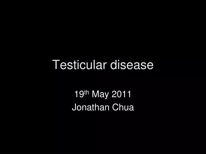testicular disease