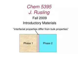 Chem 5395 J. Rusling
