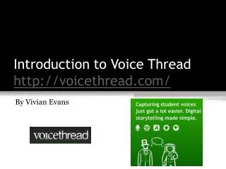 Introduction to Voice Thread voicethread/