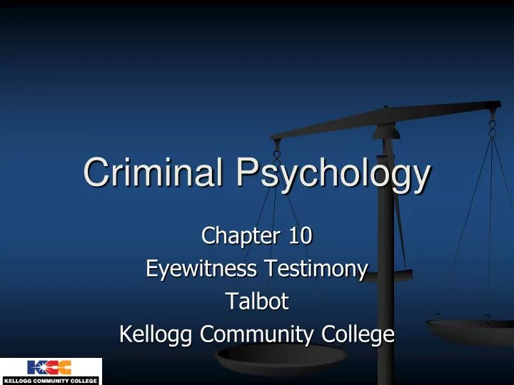 criminal psychology