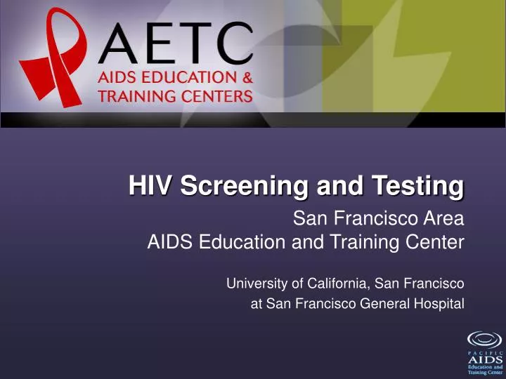 hiv screening and testing