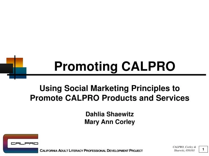promoting calpro