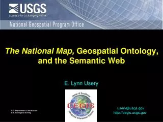 The National Map, Geospatial Ontology, and the Semantic Web