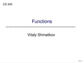 Functions