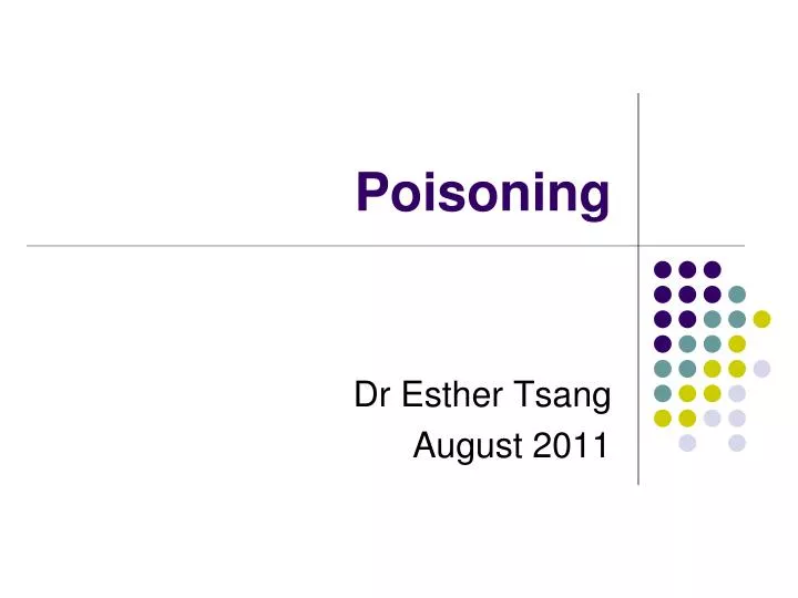 poisoning