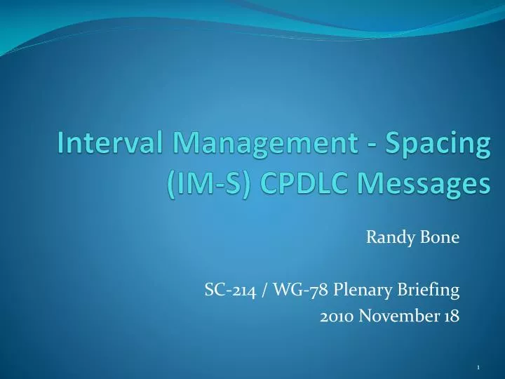 interval management spacing im s cpdlc messages