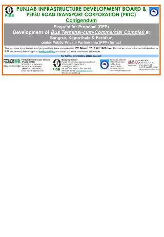 Feedback Infrastructure Services (P) Ltd. (FISPL) SCO 218-219, Basement, Sector 34 A, Chandigarh